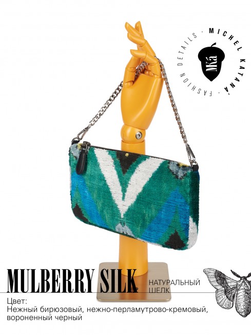 Клатч-конверт-косметичка из Шелка Женский CAERULEUM OCULUM!_Thiny/S